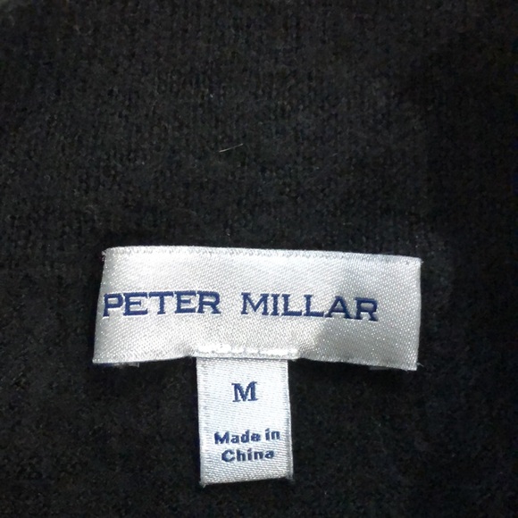 PETER MILLAR ‘Autumn Crest’ Merino Wool & Lyocell 1/4 Zip Sweater - Picture 2 of 9